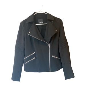 Nordstroms Trouvé women’s black jacket with zippers and front pockets size XS